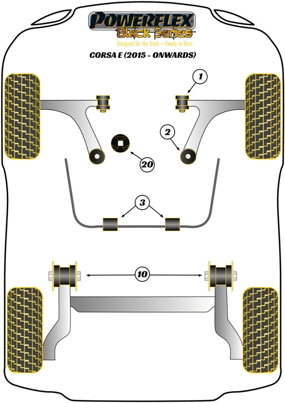 Front Anti Roll Bar Bush 20mm