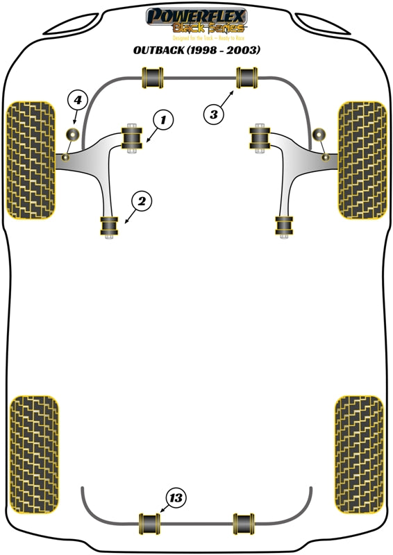 Subaru Rear Diff Front Mounting Bush