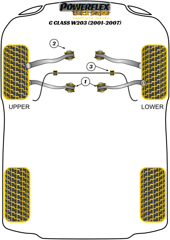 Mercedes-Benz Front Upper Arm Inner Bush Caster Adjustable