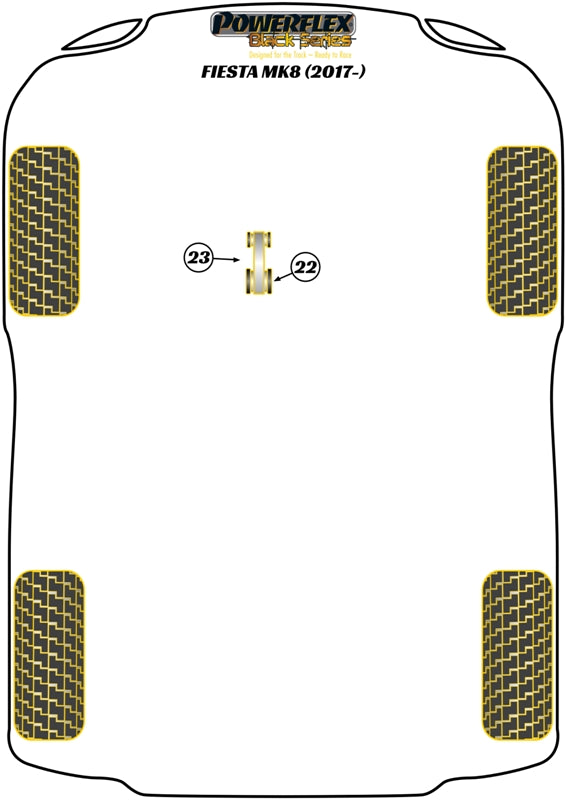 Ford Fiesta Lower Torque Mount Large Bush Insert