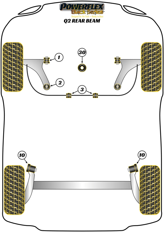 Front Wishbone Rear Bush, Caster Adjustable