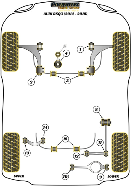 Front Wishbone Rear Bush Anti-Lift & Caster Offset