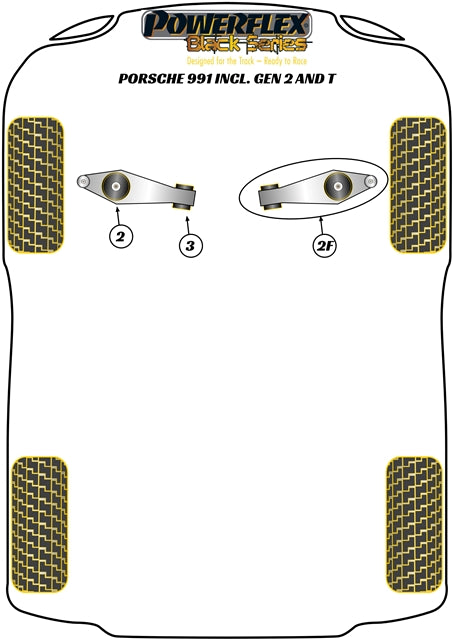 Porsche Track Control Arm & Bush Kit
