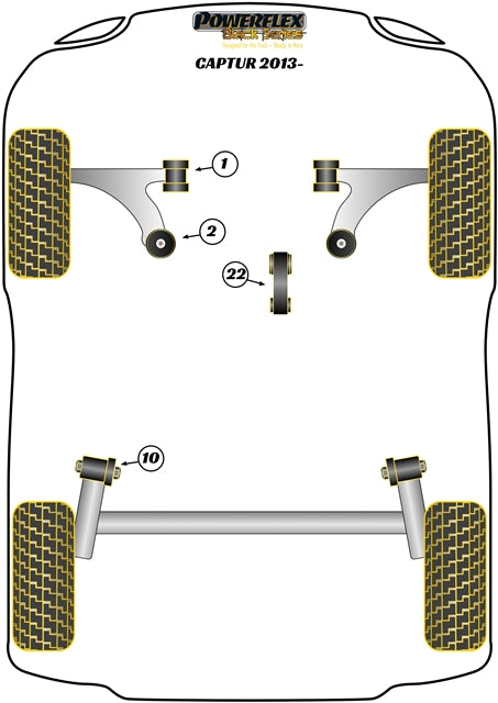 Front Arm Rear Bush Caster Offset