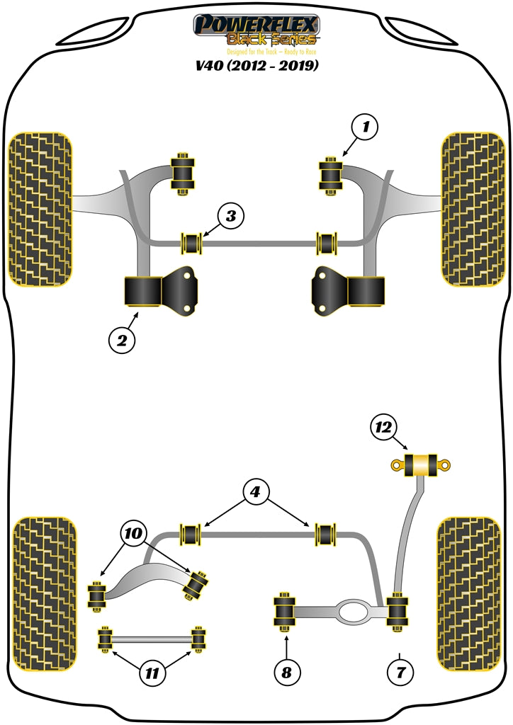 Rear Anti Roll Bar To Chassis Bush 22mm