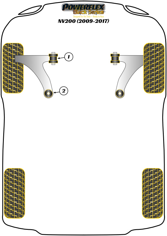 Front Arm Rear Bush Caster Offset