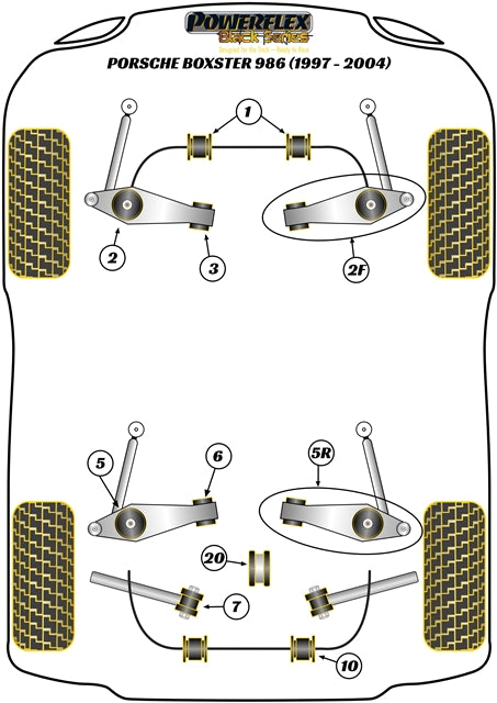 Porsche Track Control Arm & Bush Kit