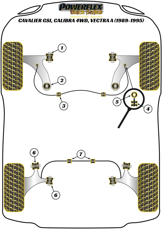 Vauxhall / Opel Rear Trailing Arm Bush