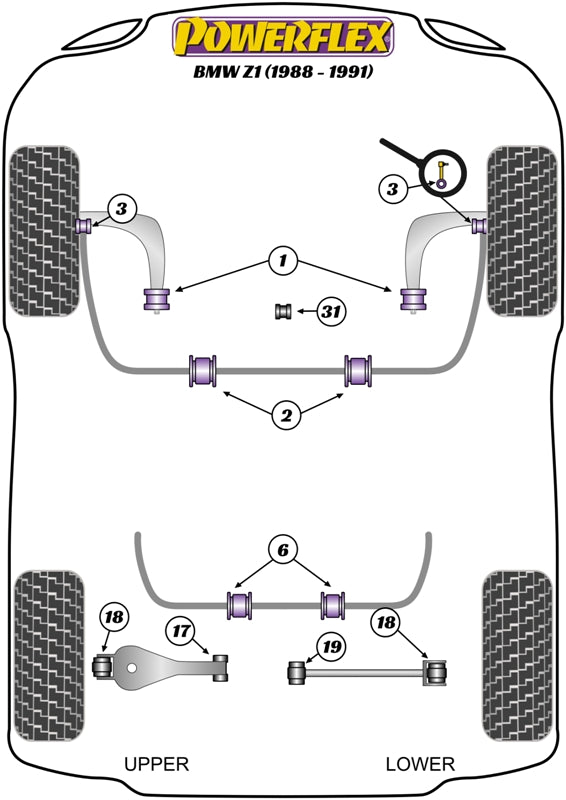 BMW Adjustable Rear Lower Control Arm Kit