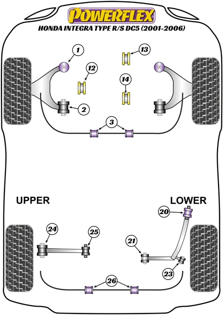 PowerAlign Camber Bolt Kit (15mm)
