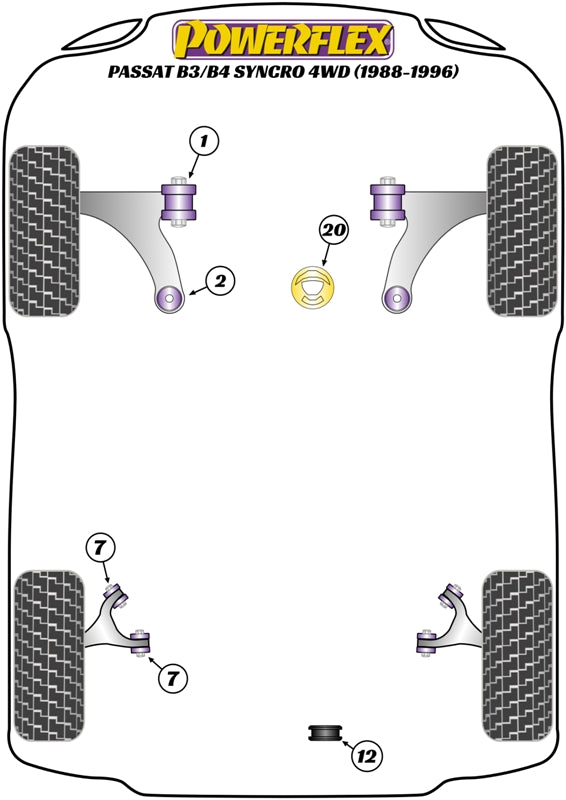 Volkswagen Rear Diff Rear Mounting Bush