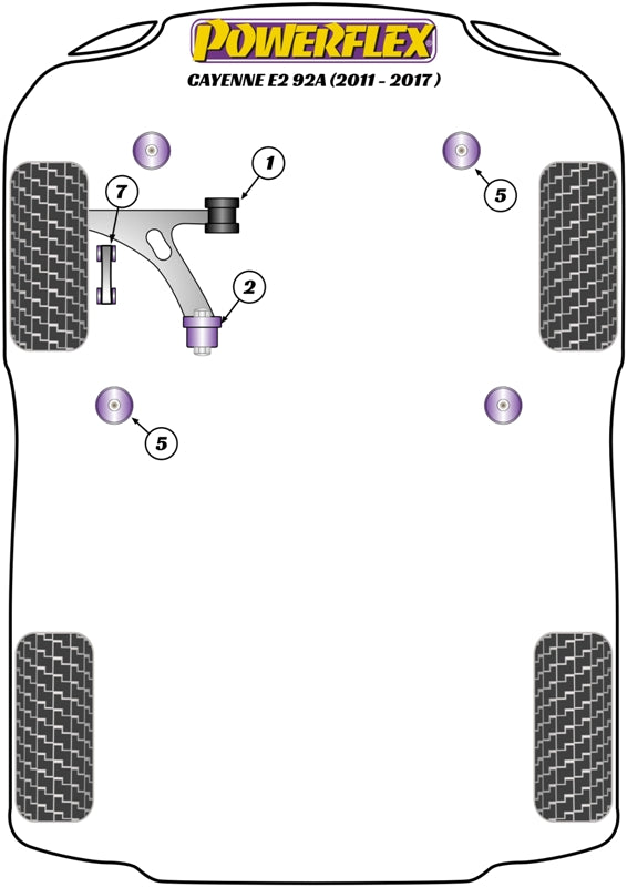 Front Lower Wishbone Rear Bush