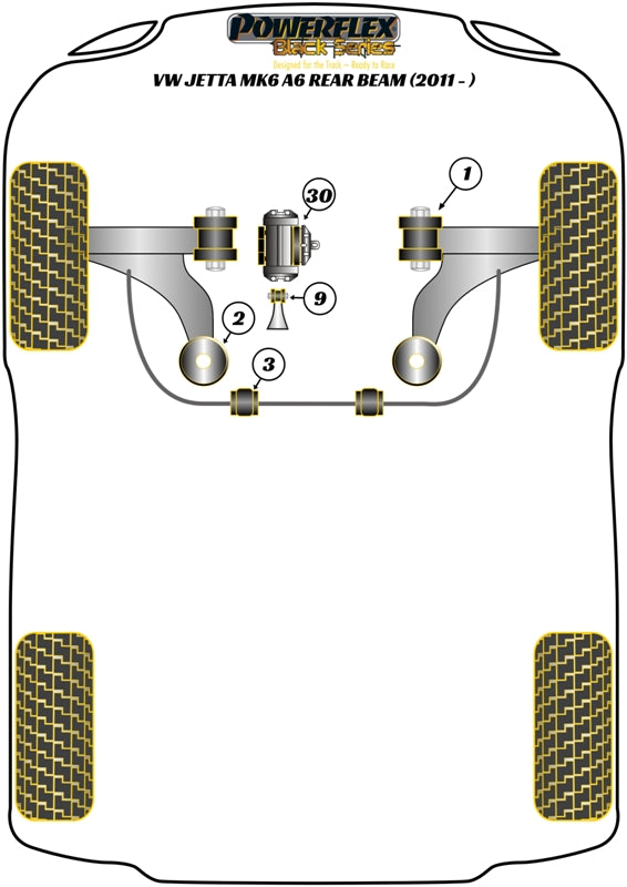 Front Wishbone Rear Bush, Caster Adjustable