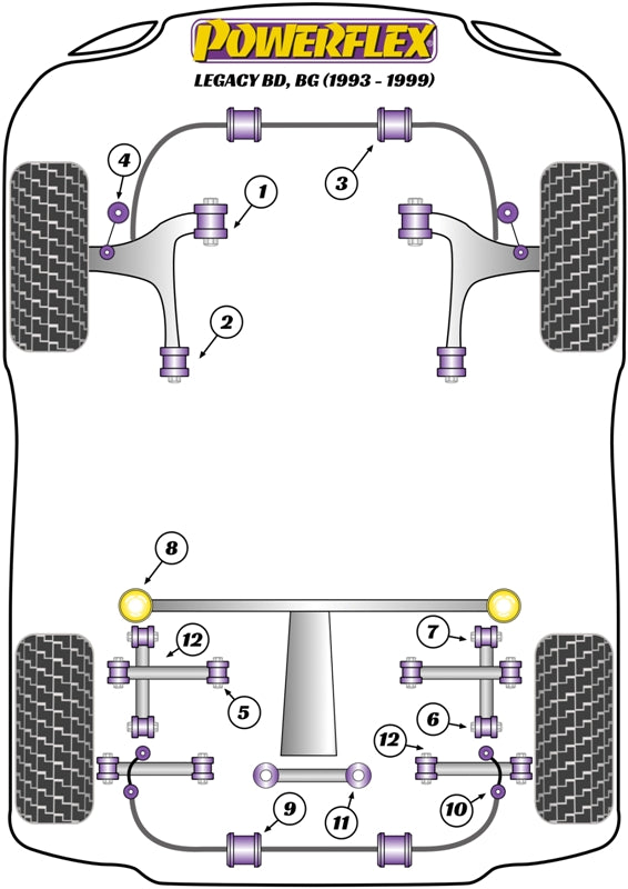 Subaru Rear Lateral Link Front Inner Bush