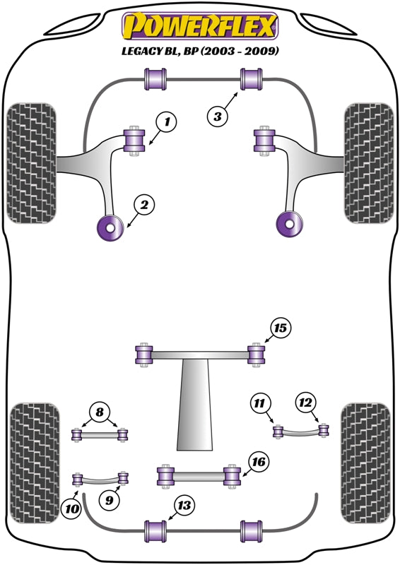 Subaru Rear Lower Front Lateral Tie Bar