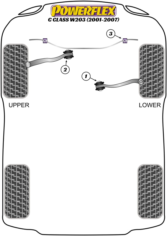 Mercedes-Benz Front Anti Roll Bar Inner Bush 23mm
