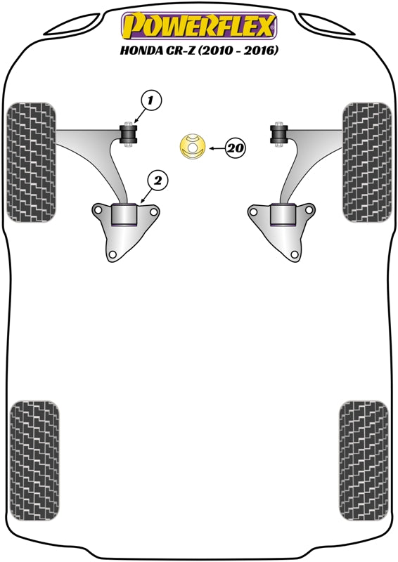 Honda Rear Shock Absorber Top Mounting Bush