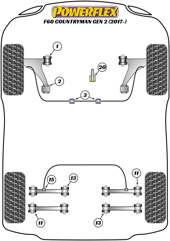 Lower Engine Mount Large Bush