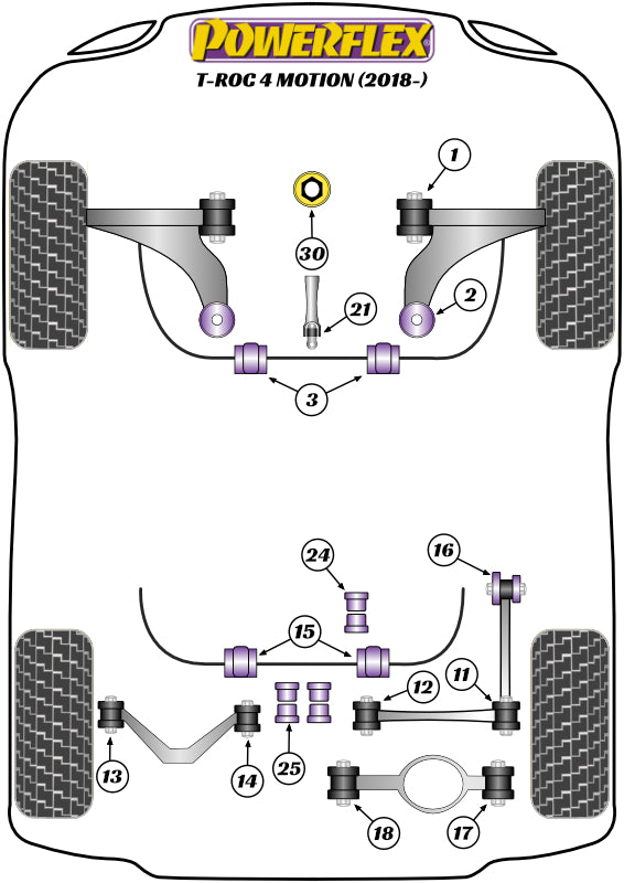 Lower Engine Mount (Large) Insert Track Use