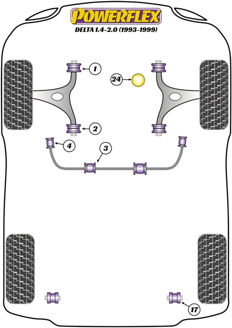 Front Lower Wishbone Front Bush