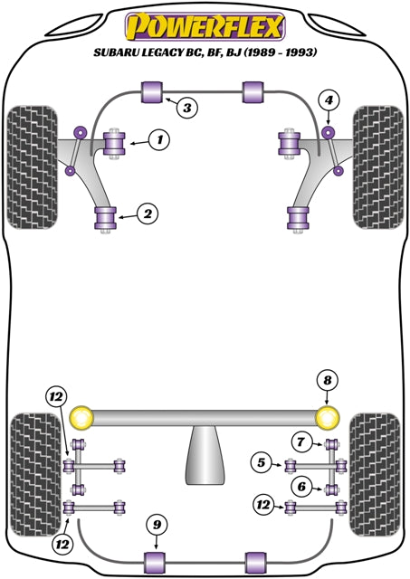 Subaru Rear Lateral Link Front Inner Bush