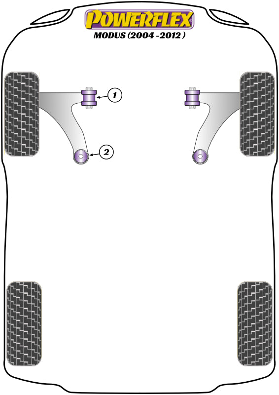 Front Arm Rear Bush Caster Offset