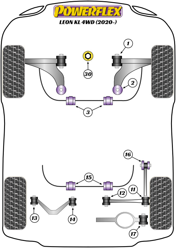 Front Lower Engine Mount Hybrid Bush (Large) - Fast Road/Track