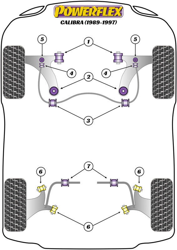 Vauxhall / Opel Front Wishbone Inner Bush (Front)