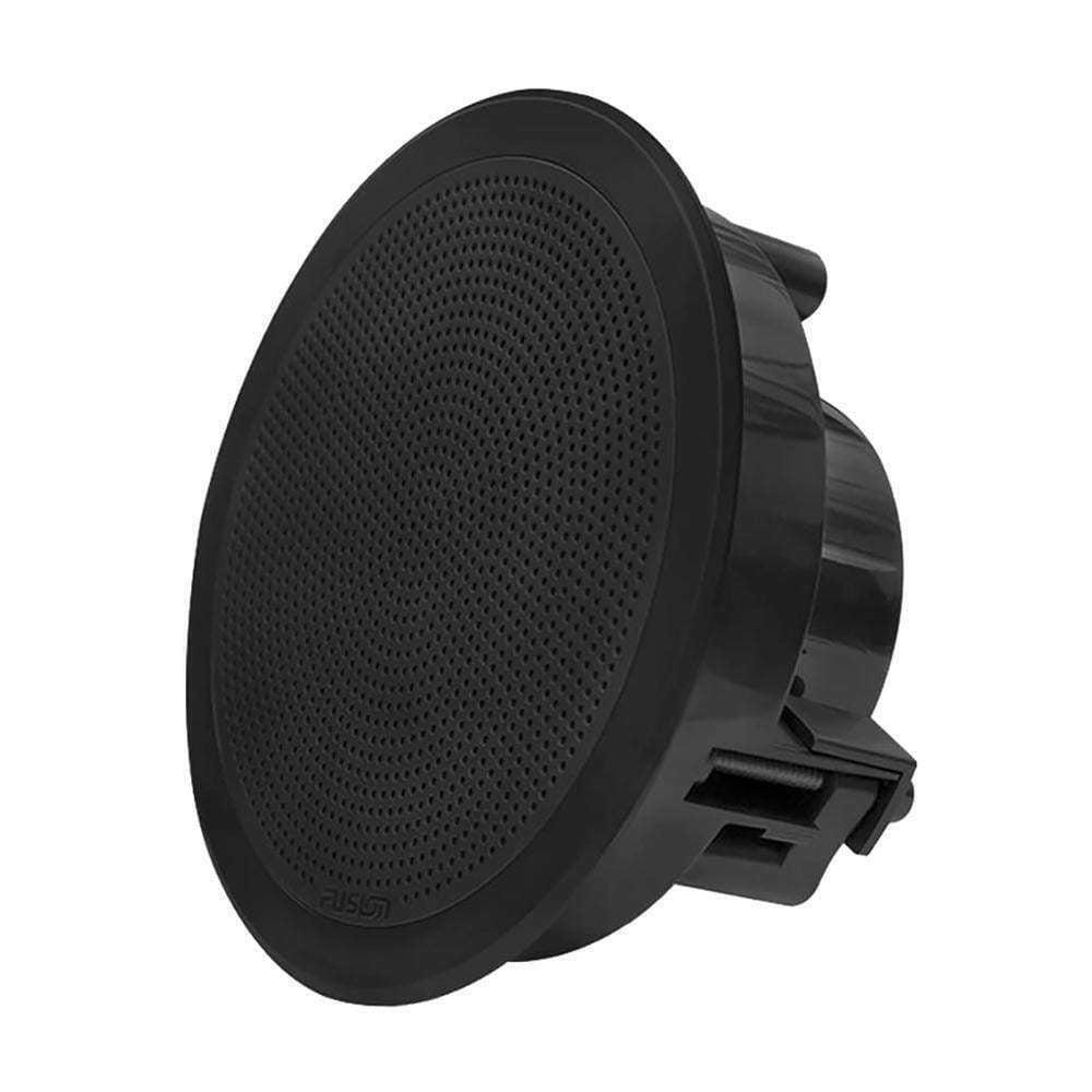 FUSION 6.5" 120-WATT ROUND BLACK FLUSH MOUNT MARINE SPEAKERS - 010-02299-01