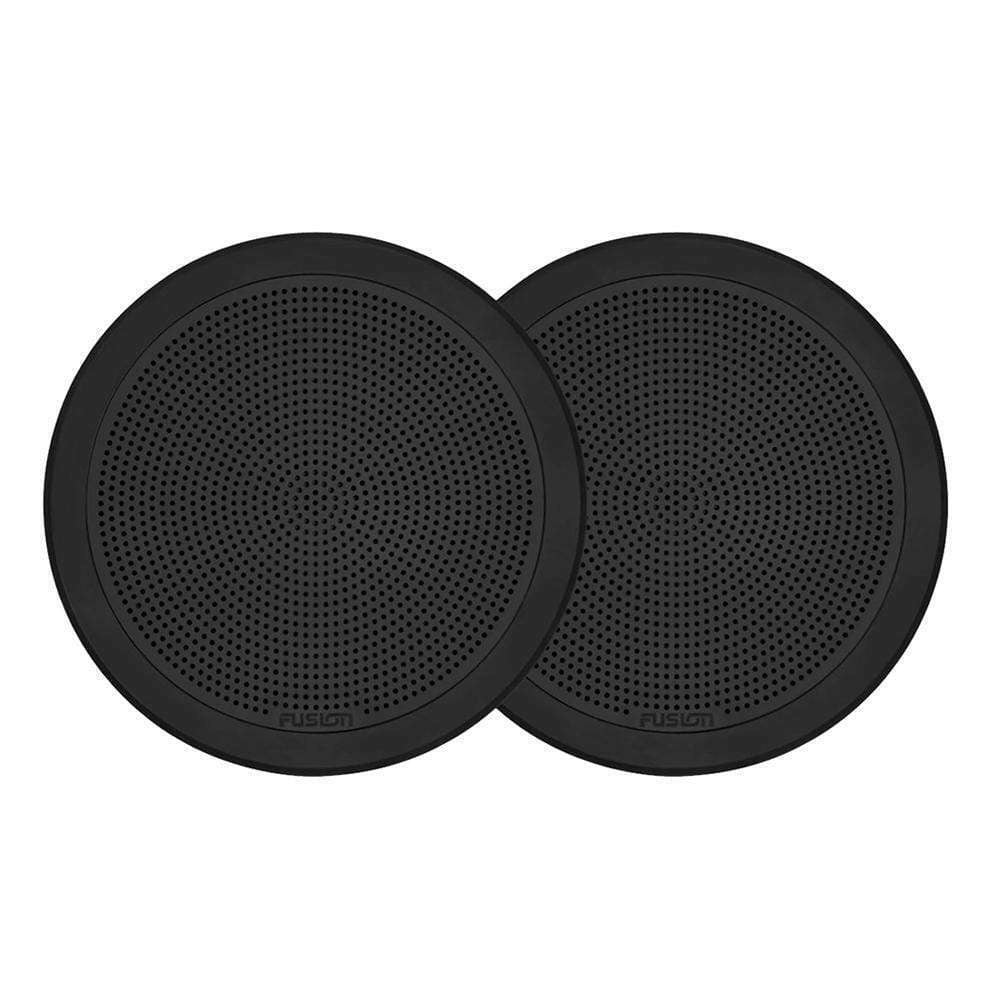FUSION 6.5" 120-WATT ROUND BLACK FLUSH MOUNT MARINE SPEAKERS - 010-02299-01