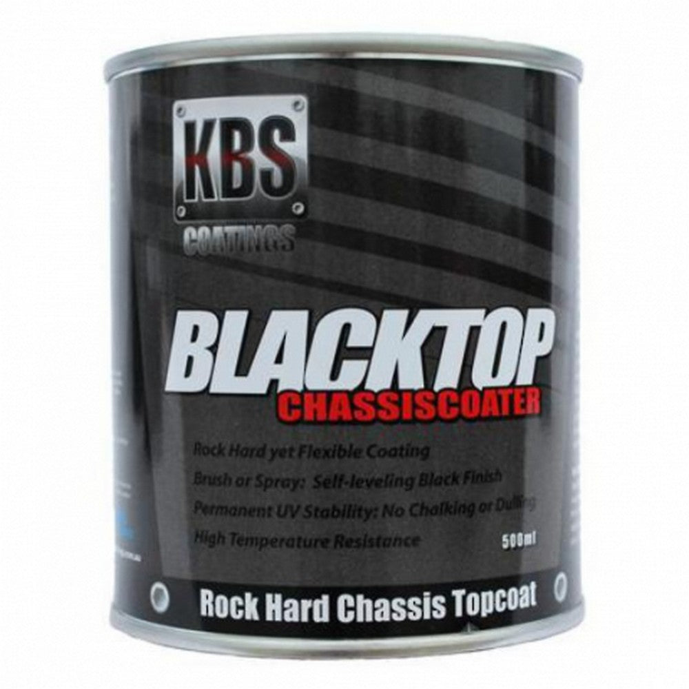 KBS BLACKTOP PERMANENT UV TOP COAT GLOSS BLACK 500ML - 8301
