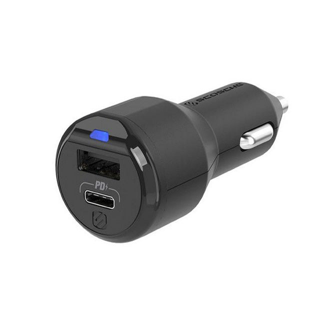 SCOSCHE POWERVAULT CAR CHARGER DUAL 20W USB C PD / 18W USB A - CPDCA38-SP