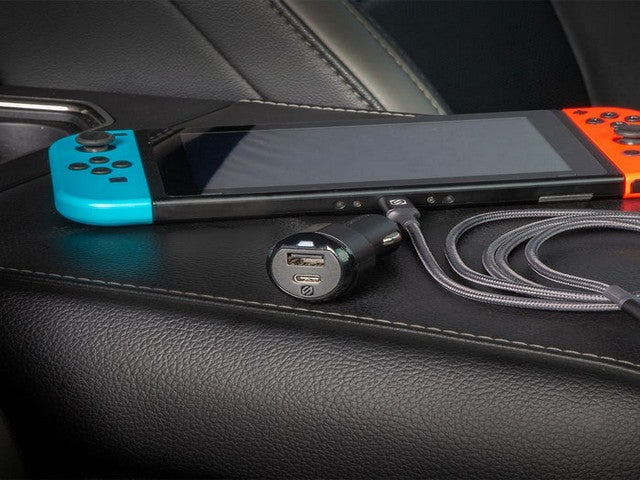 SCOSCHE POWERVAULT CAR CHARGER DUAL 20W USB C PD / 18W USB A - CPDCA38-SP