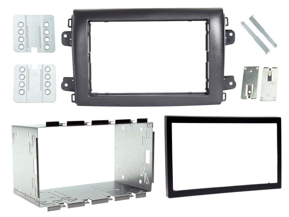 FITTITNG KIT FIAT DUCATO 2021+ DOUBLE DIN (WITH CAGE) (BLACK) - CT23FT45
