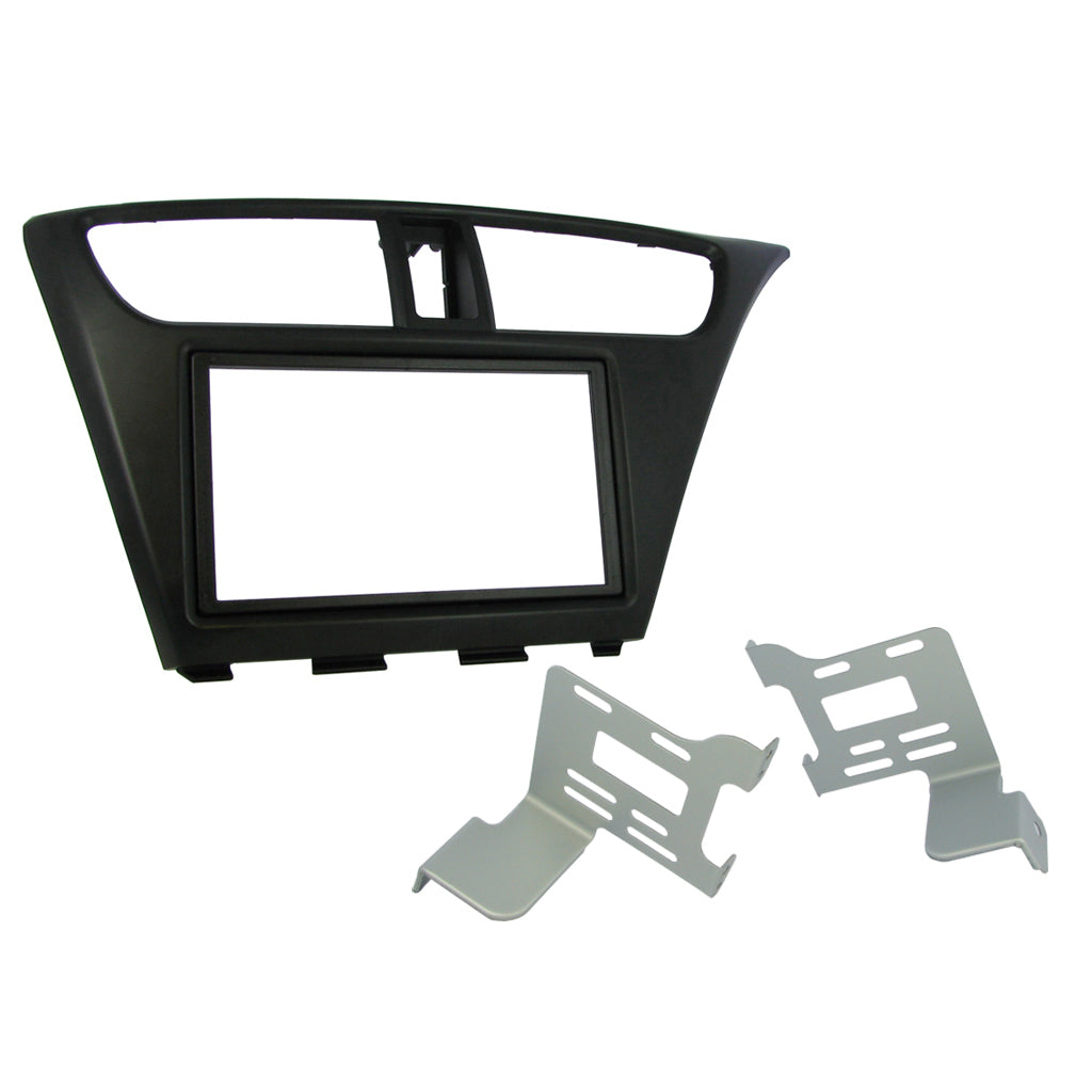 FITTING KIT HONDA CIVIC HATCHBACK 2012 - 2015 DOUBLE DIN (BLACK) - CT23HD25