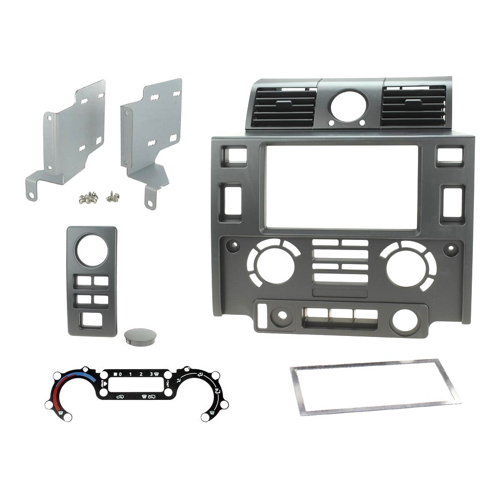 FITTING KIT LAND ROVER DEFENDER 2007 - 2016 DOUBLE DIN (MATT BLACK) - CT23LR07