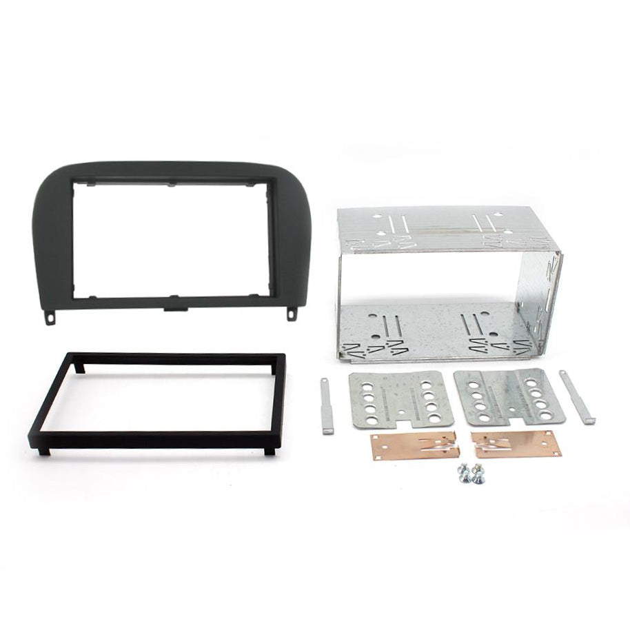 FITTING KIT MERCEDES SL 2001 - 2011 DOUBLE DIN (WITH CAGE) (BLACK) - CT23MB11