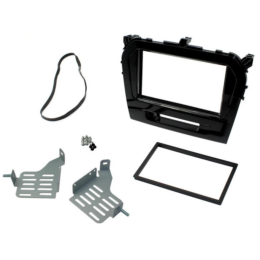 FITTING KIT SUZUKI VITARA 2015 - 2018 DOUBLE DIN (PIANO BLACK) - CT23SZ13