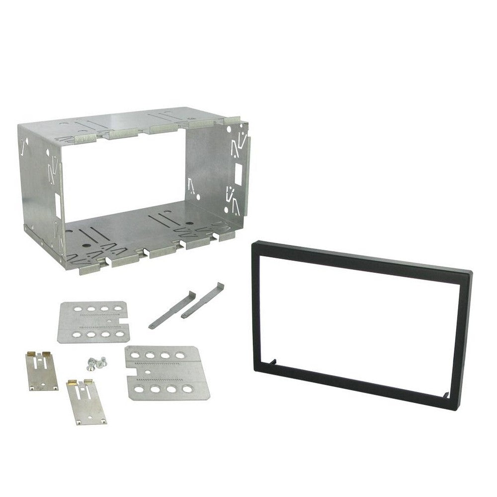 FITTING KIT UNIVERSAL DOUBLE DIN CAGE 110MM (BLACK TRIM) - CT23UN02