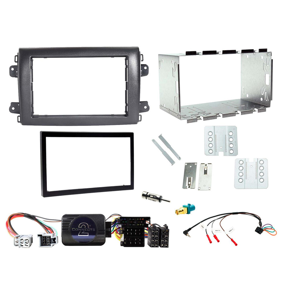 FITTING KIT FORD DUCATO (8 SERIES) 2021 ON DOULBE DIN (BLACK) COMPLETE - CTKFT30