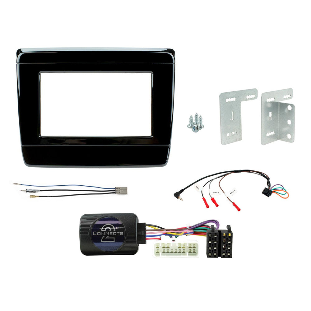FITTING KIT ISUZU D-MAX 2020 - 2022 DOUBLE DIN (PIANO BLACK) (BASIC SY - CTKIZ04