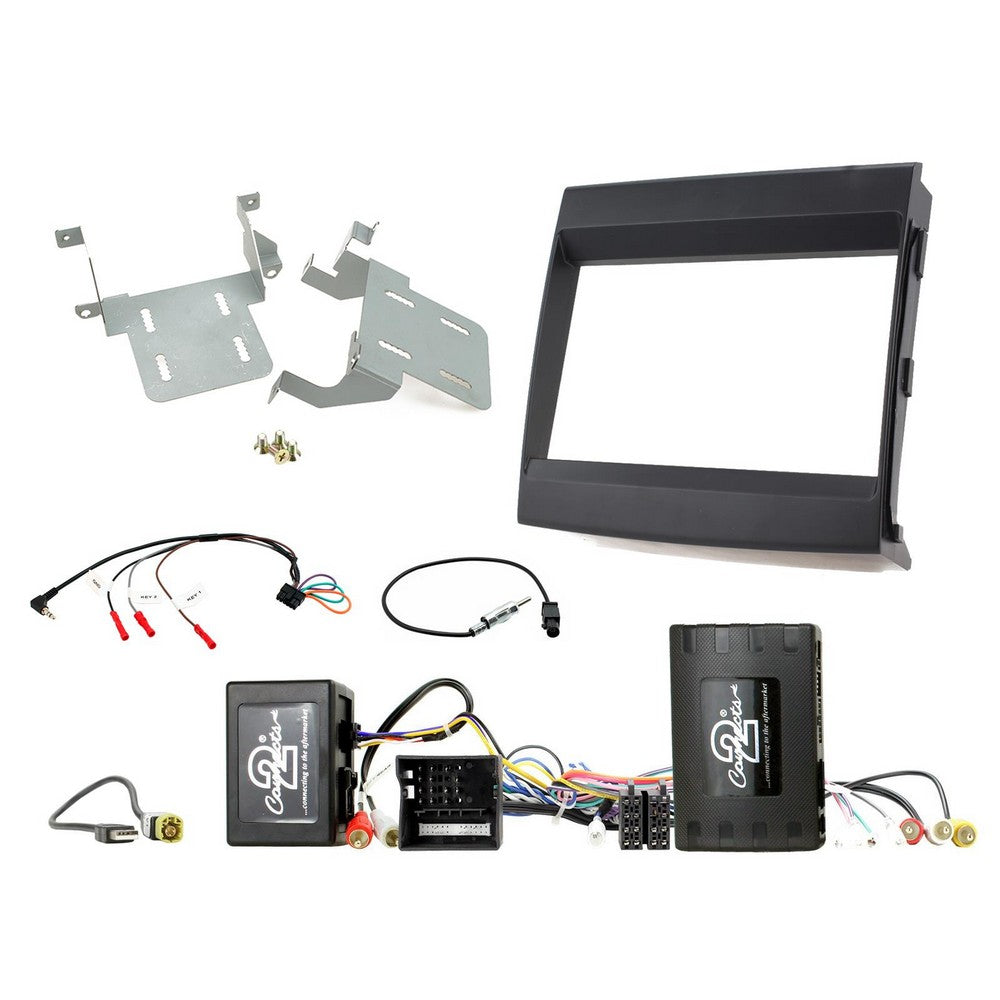 FITTING KIT PORSCH CAYENNE 2011 - 2016 DOUBLE DIN (BLACK) COMPLETE KIT - CTKPO11