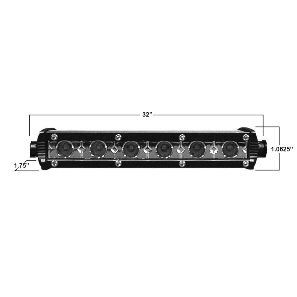 DAYTONA BY METRA LIGHTBAR ULTRA SLIM SINGLE ROW LED 32" - DL-US32