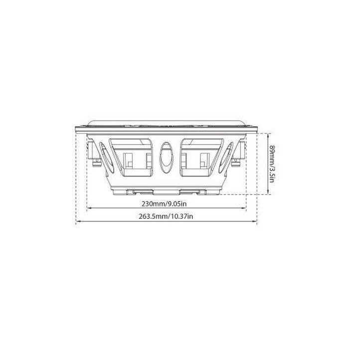 DB DRIVE EUPHORIA 10" DUAL 4 OHM SLIM SUB - 300W RMS - EW710F