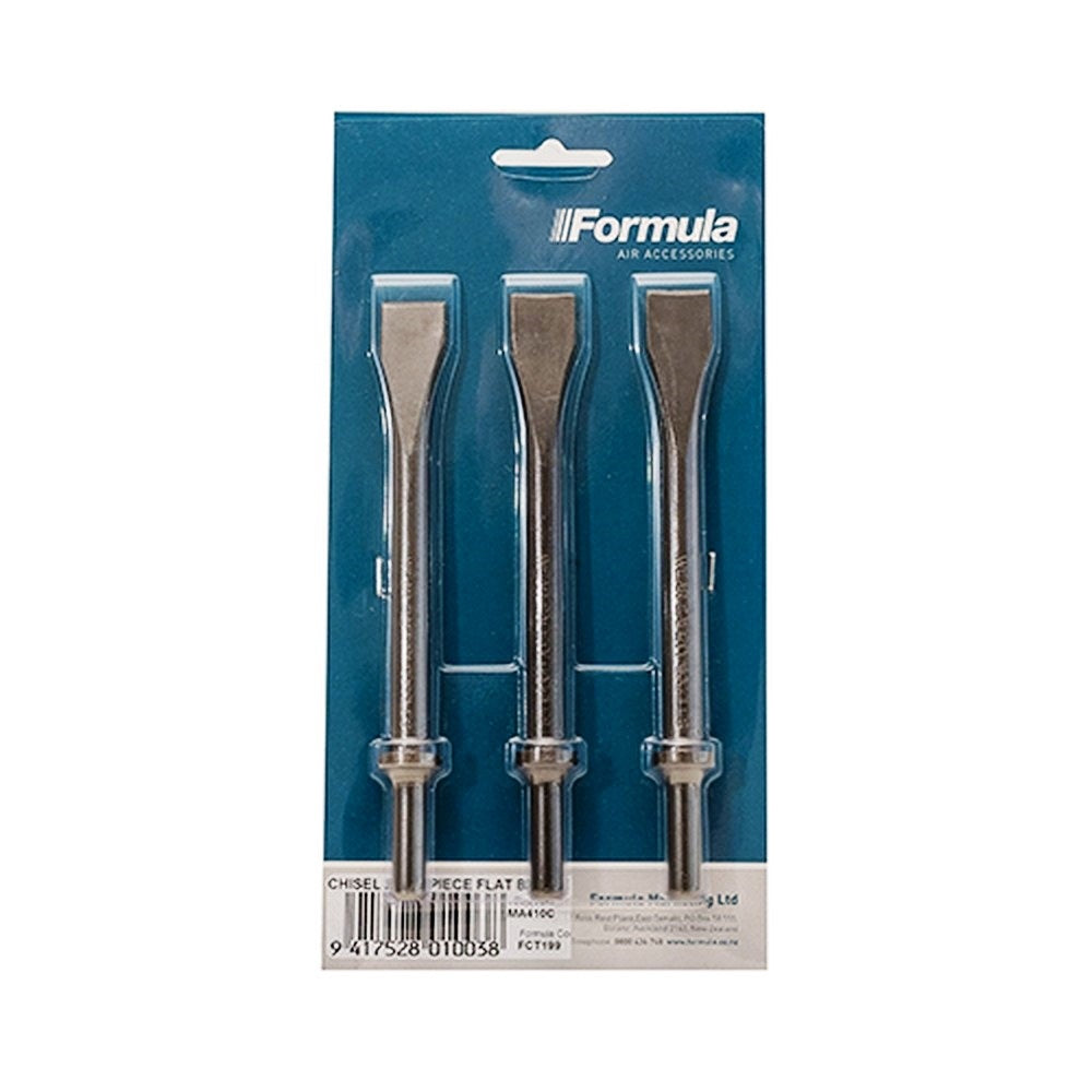 FORMULA CHISEL SET 20MM FLAT BLADE FOR AIR HAMMER 3 PIECE - FCT199-FLAT-BLADE