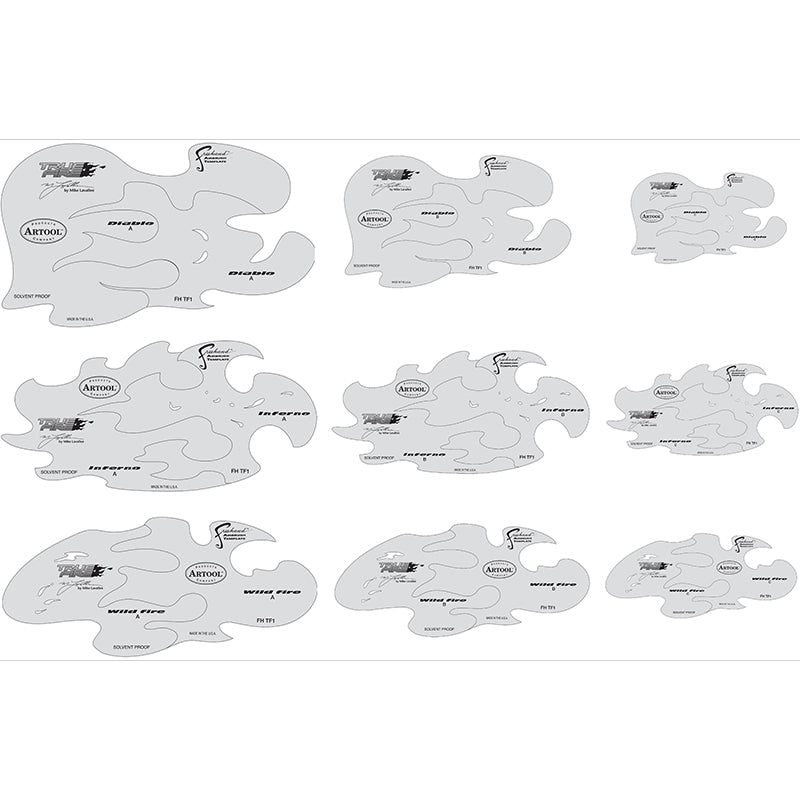 IWATA TEMPLATE MIKE LAVALLEE TRUE FIRE SET OF 9 INCLUDES DVD - FH.TF1