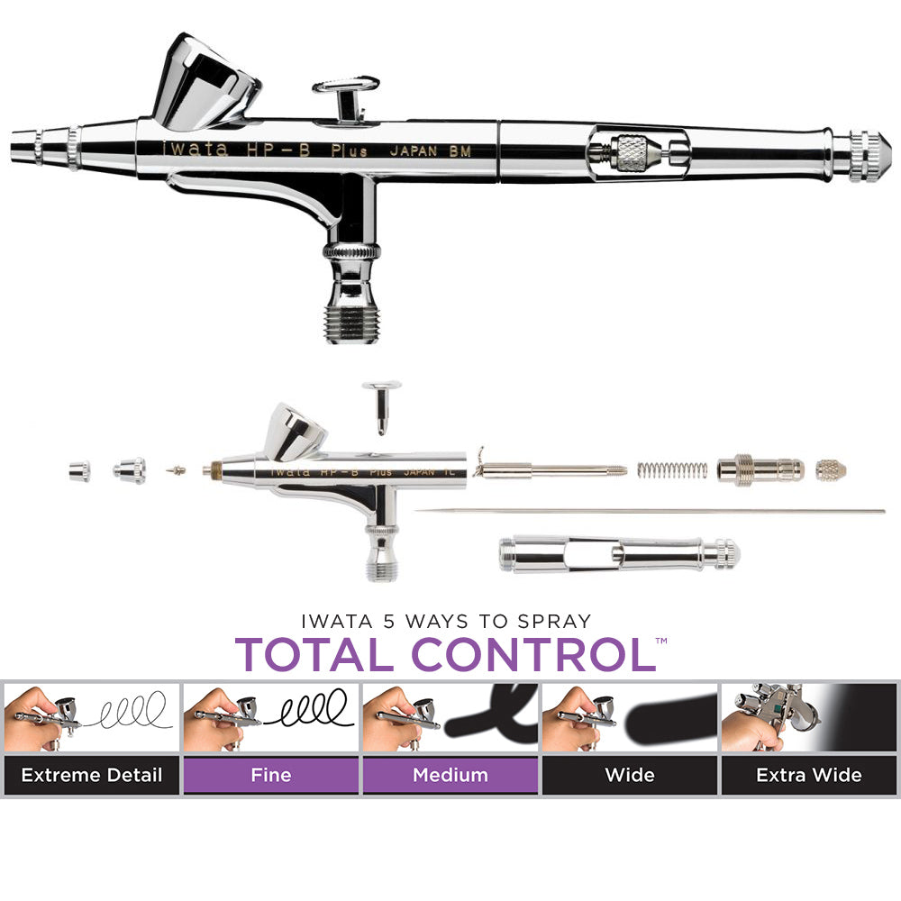 IWATA GRAVITY AIRBRUSH HIGH PRECISION PLUS 0.2MM H2001 - HP.BP