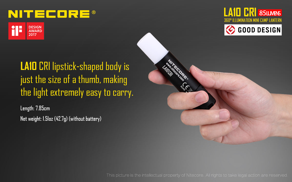 NITECORE LA10 CRI LED FLASHLIGHT - LA10 CRI