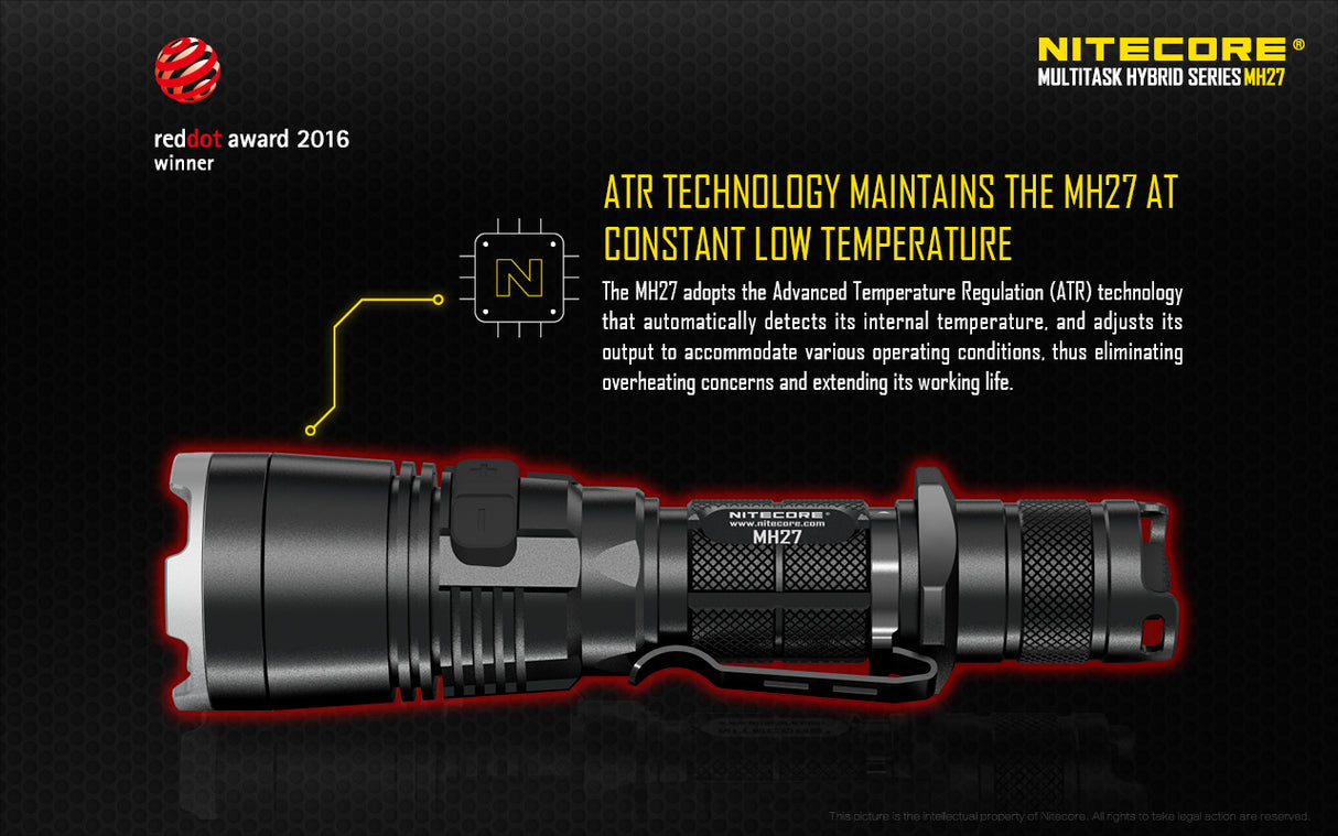 NITECORE ALL CLIMATE TACTICAL BLAZE LED FLASHLIGHT - MH27