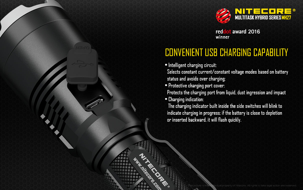 NITECORE ALL CLIMATE TACTICAL BLAZE LED FLASHLIGHT - MH27